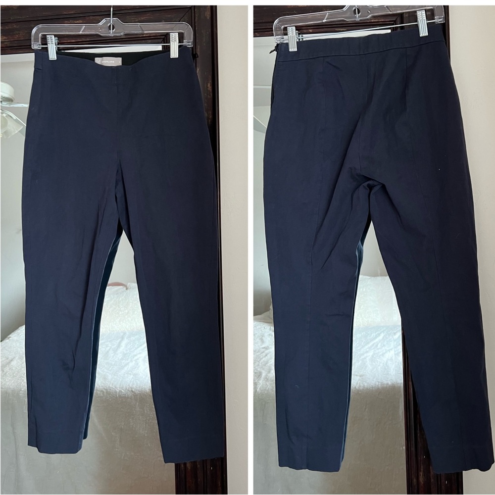 Everlane Navy The Curvy Side Zip Pants